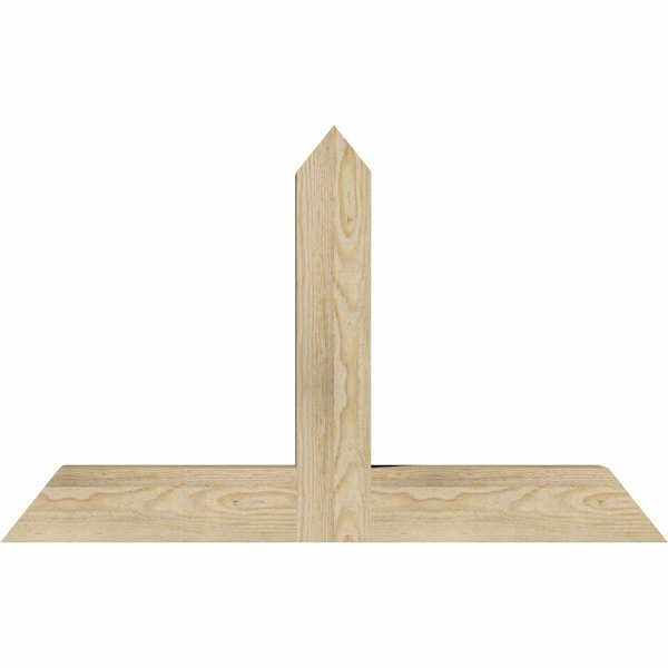 Ekena Millwork Portland Rough Sawn Timber Gable Bracket, Douglas Fir, 36"W x 23"H x 4"D x 4"F, 15/12 Pitch GBW036X23X0404POR00RDF - main